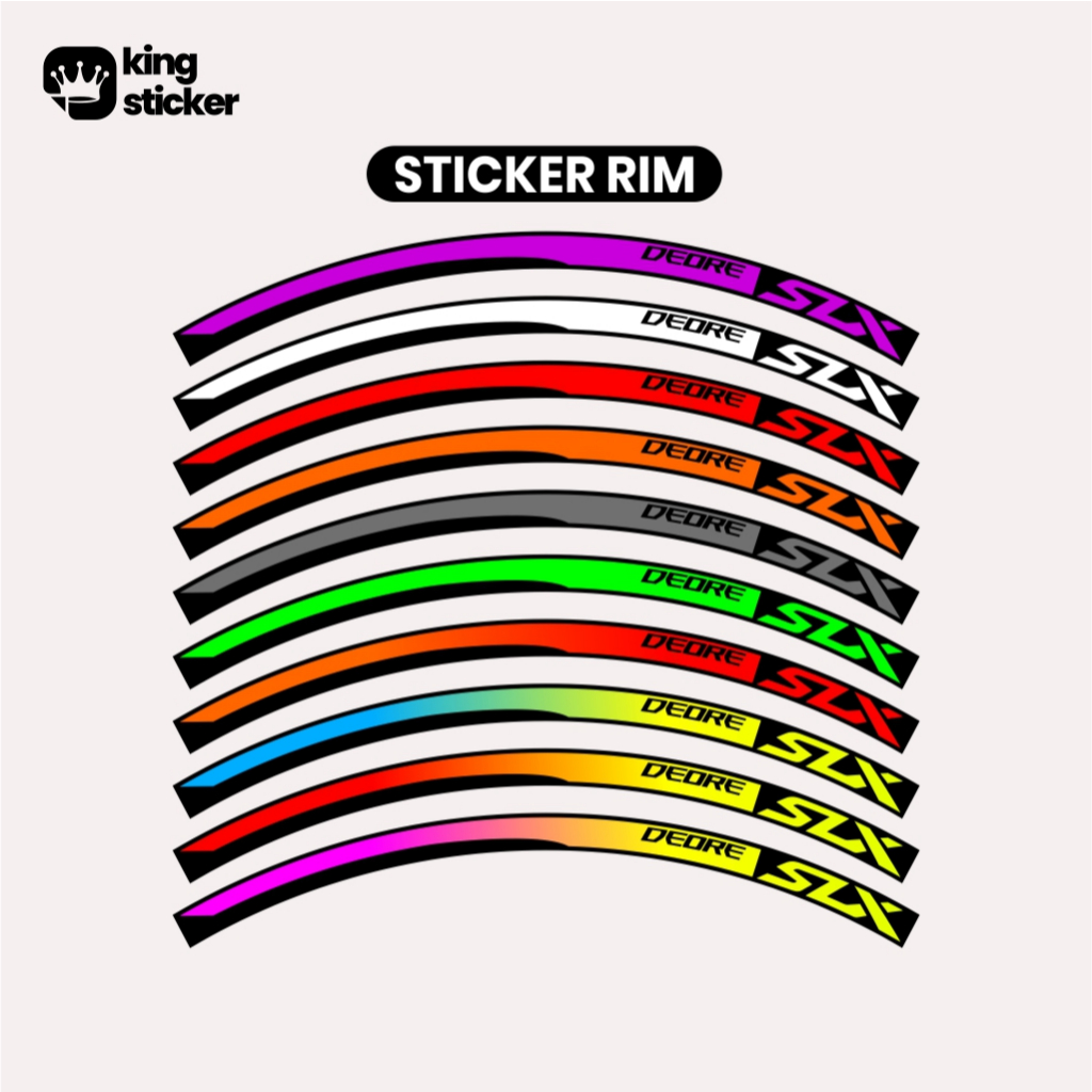 Sticker DEORE SLX Decal Velg Sepeda RIM MTB Road Bike Keren Racing Style