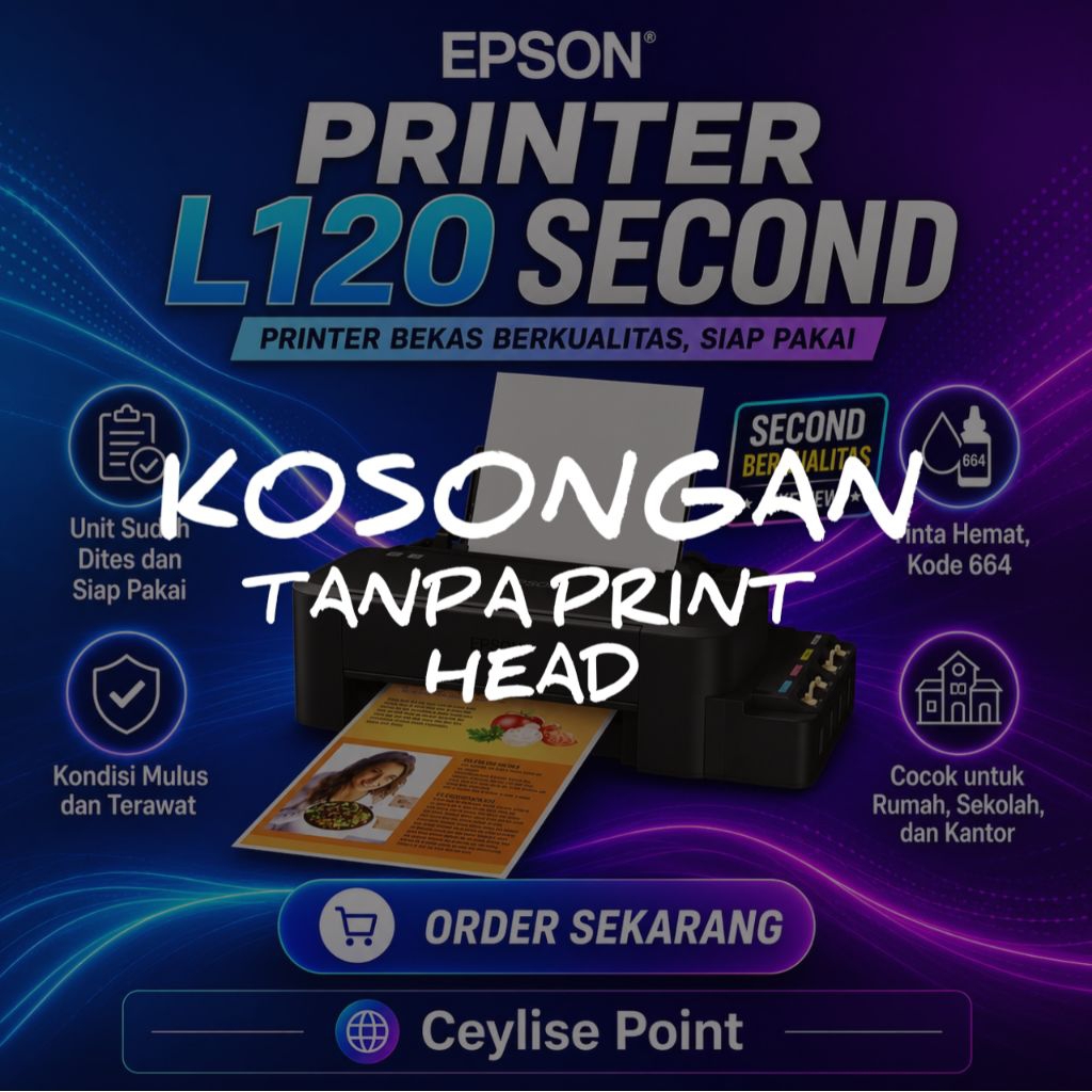 kosongan printer Epson L120 tanpa PH ( print head )