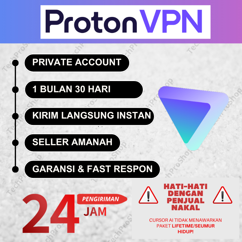 Proton VPN Plus & Unlimited Private Proteksi Jelajah Jaringan 100% Bergaransi