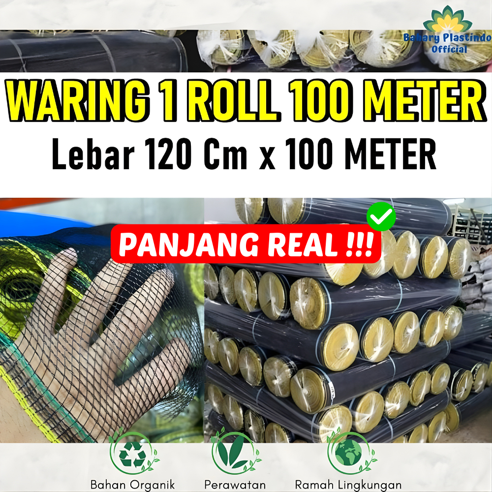 Jaring Waring Ikan 1 Roll 120 Cm x 100 Meter Jaring Pagar Kandang