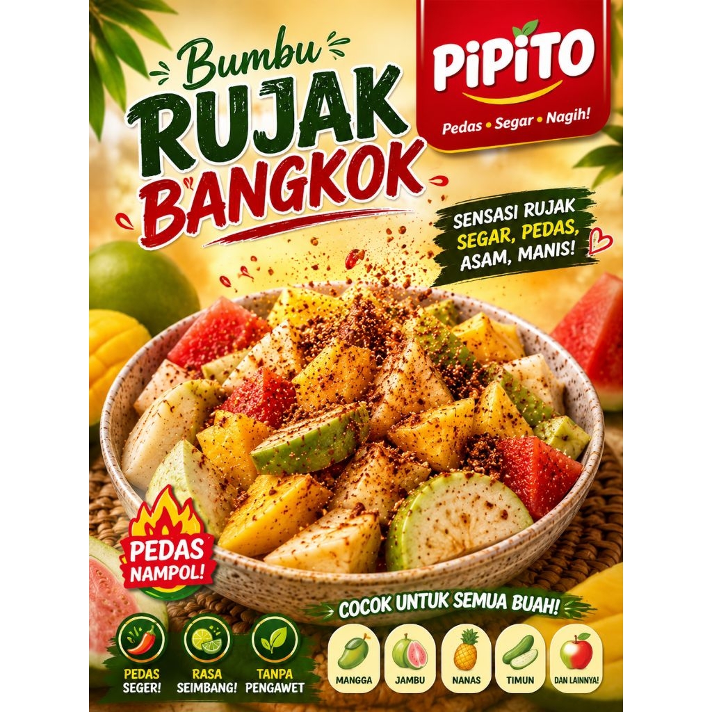 bumbu rujak bangkok Thailand 250gram/rujak buah/rujak jambu kristal