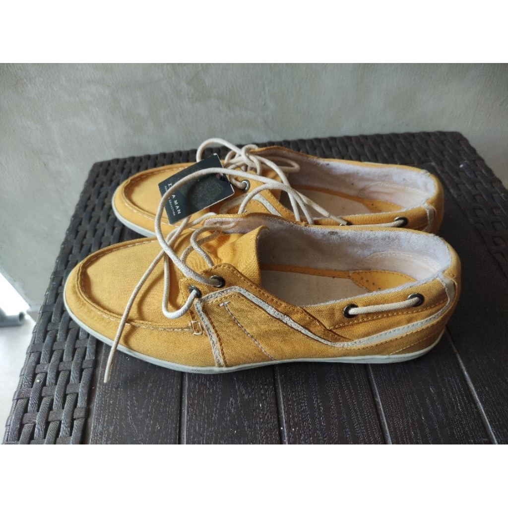 Sepatu original Zara man bahan kanvas sz 43 insole 28cm sepatu pria
