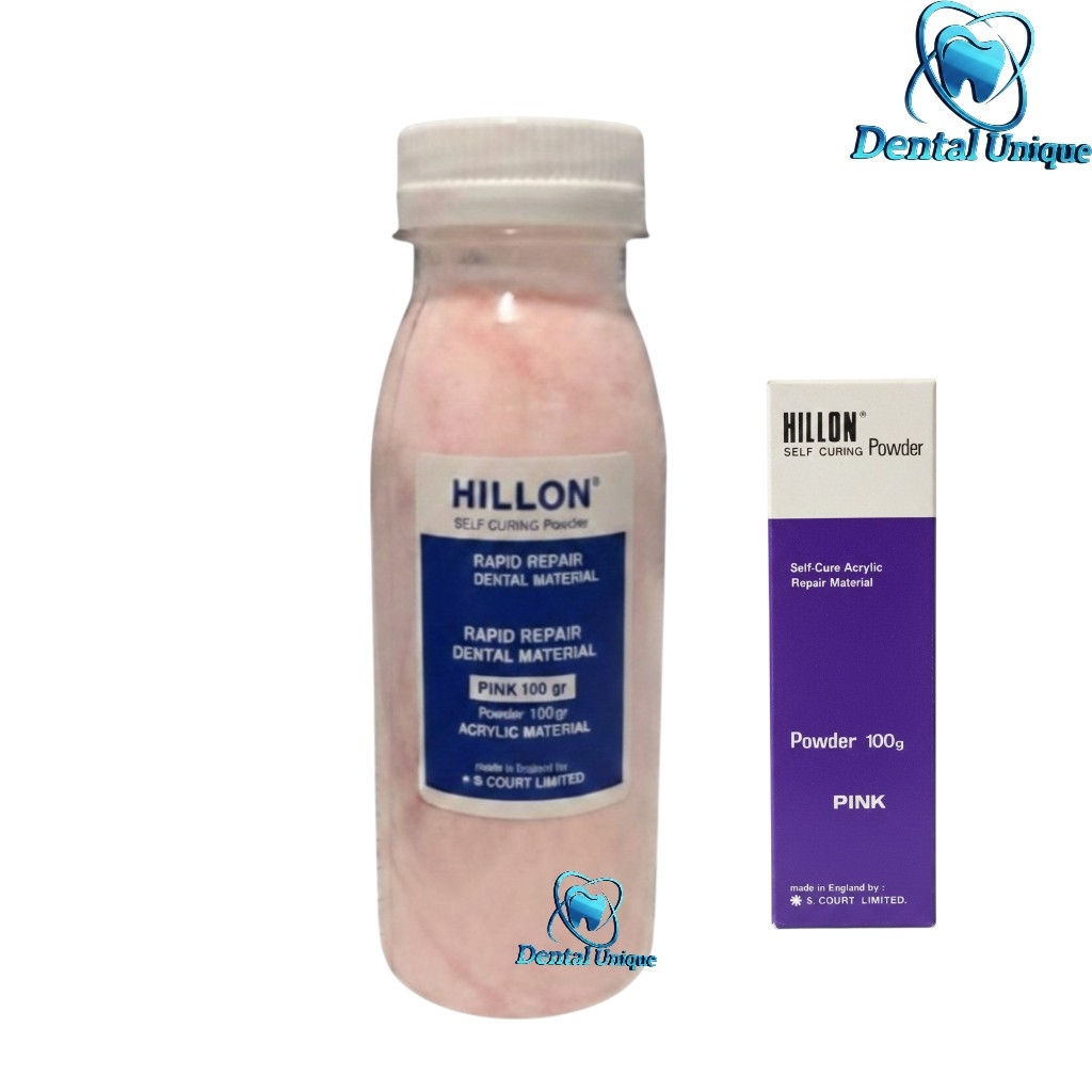 Ecer Hilon Powder serat self curing / Bahan Lem gusian Gigi palsu