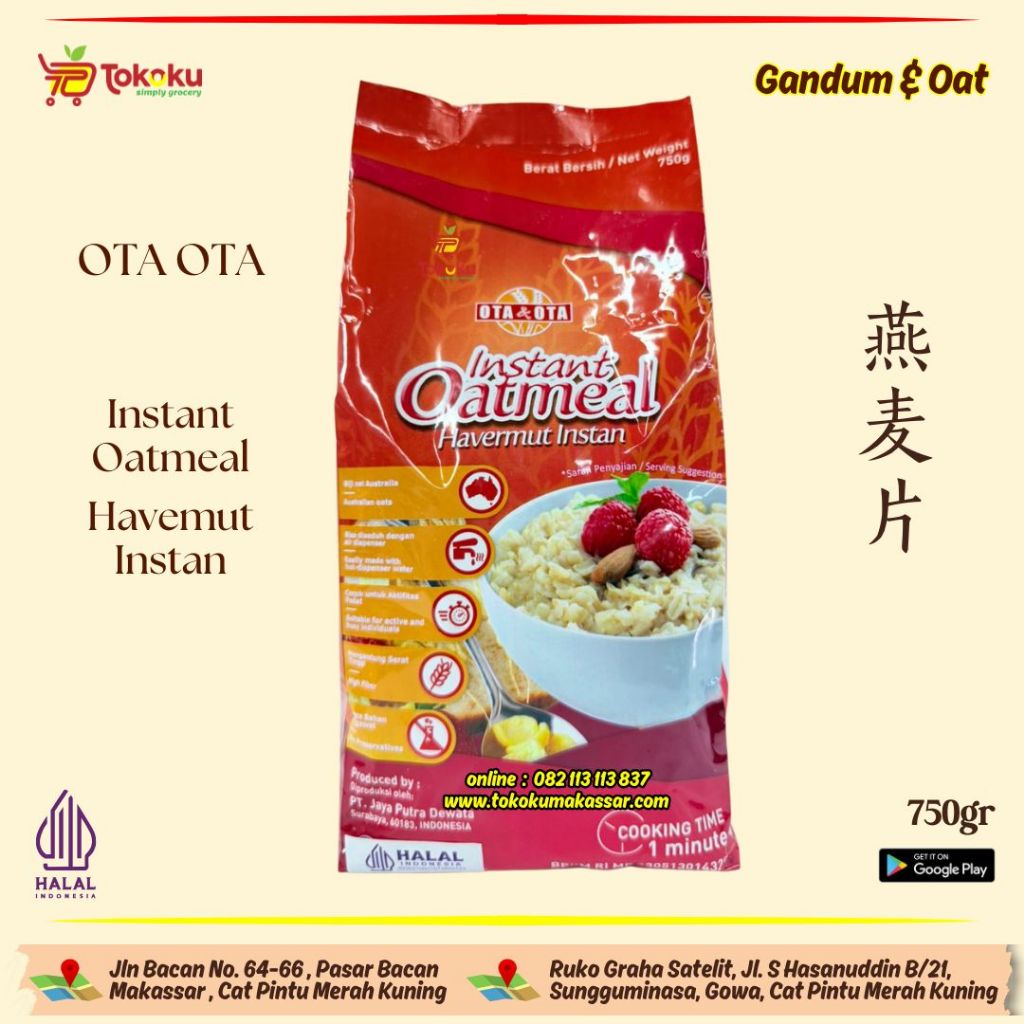 OTA & OTA INSTANT OATMEAL 750GR - HAVERMUT INSTAN
