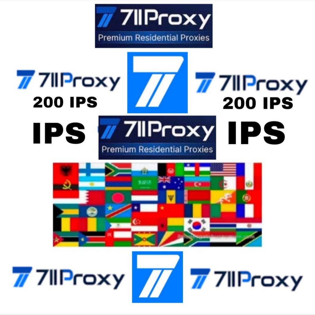 711Proxy 711 Proxy IP Residential IP Bandwith Cd Key Socks5 Aksesoris Data Penyimpanan PC Komputer J