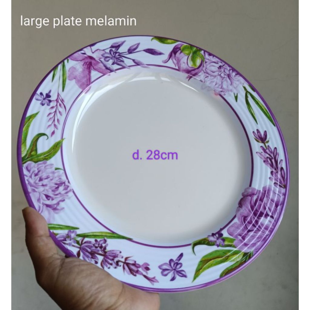 Tupperware cattleya large serving platter melamine 250ml  ecer 1pcs bahan tebal piring mewah