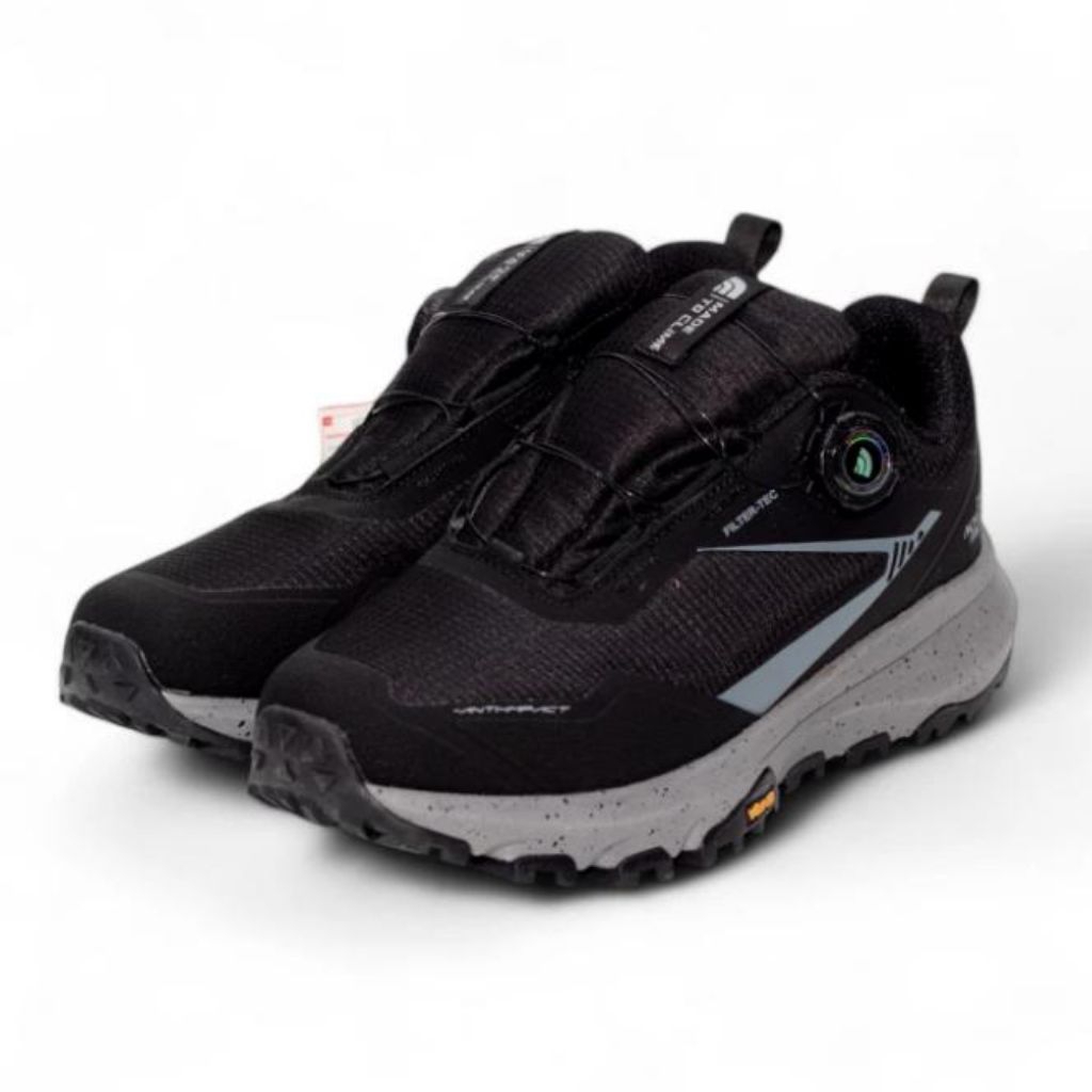 Sepatu Hiking tnf Ultra faspack 3 Waterproof Goretex Black Grey Outdoor Gunung