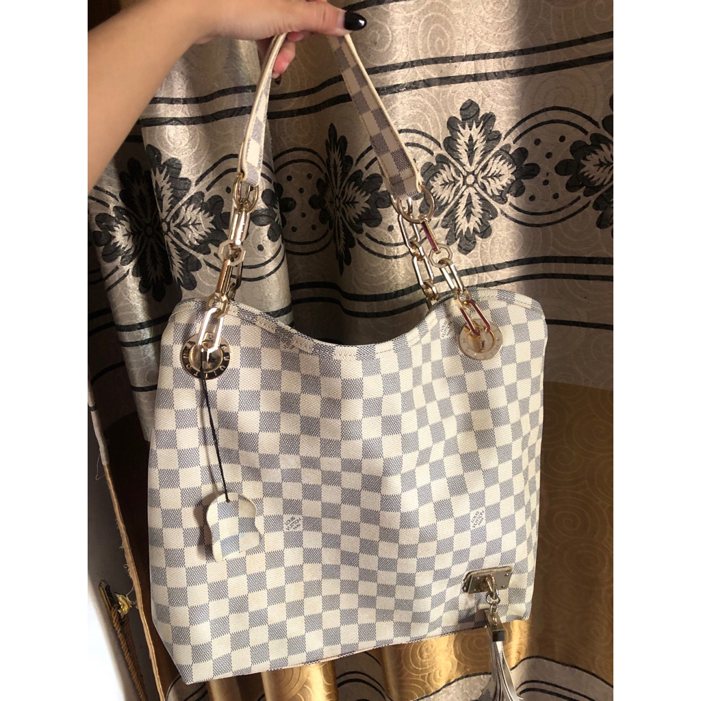 [PRELOVED] Tas LV Damier Azur Galliera / Shoulder Tote Bag Original Second - Tas Wanita