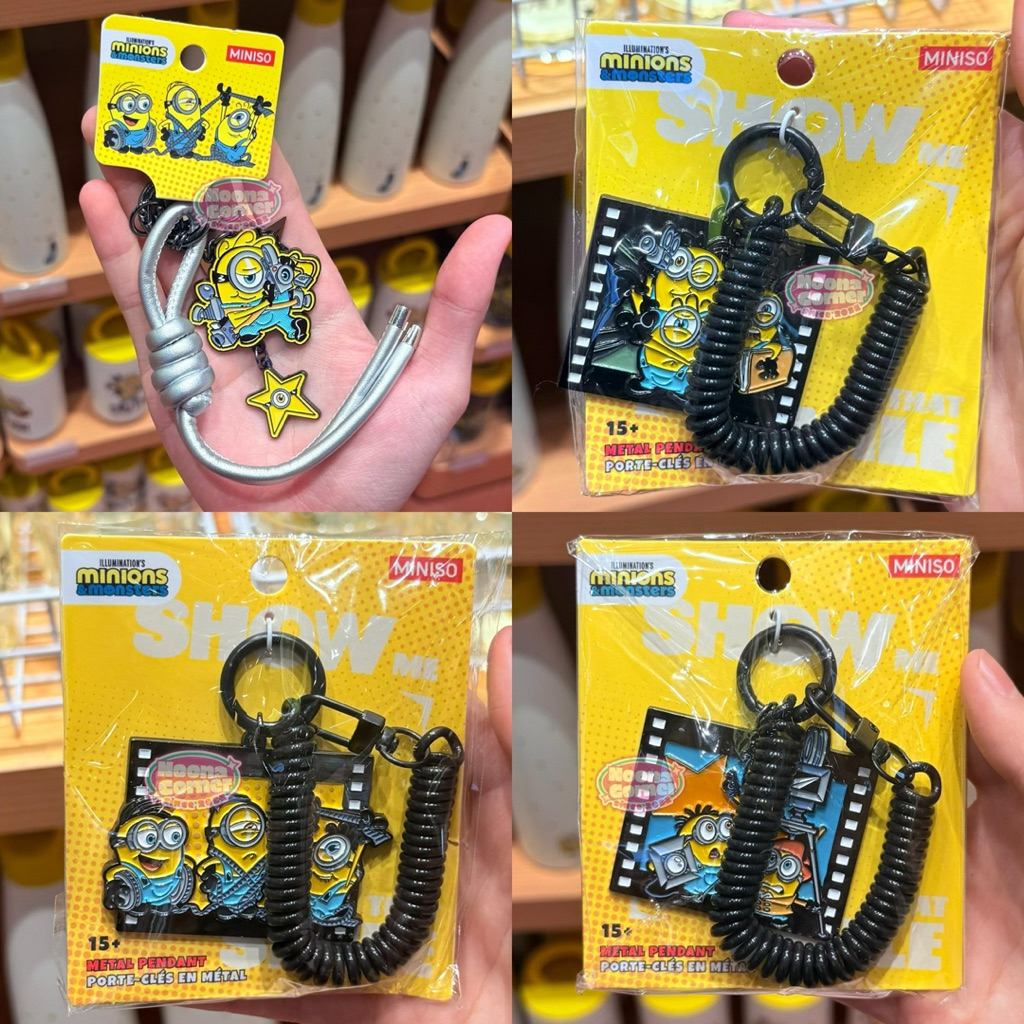 Miniso x Minion ‼️ Gantungan Kunci / Bag Charm / Hiasan Tas / Keychain Metal Minions And Monsters Se