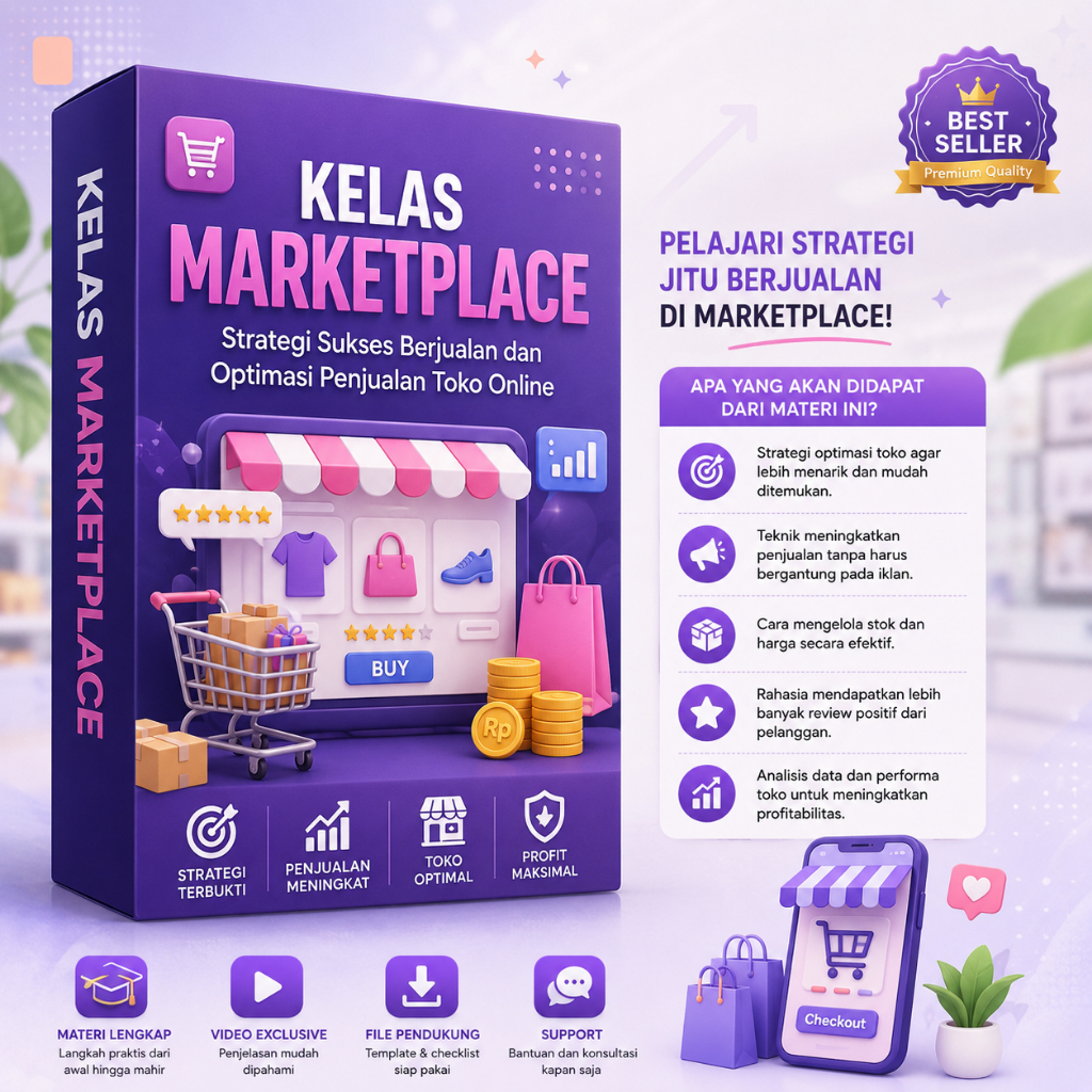KELAS MARKETPLACE Strategi Sukses Berjualan dan Optimasi Penjualan Toko Online