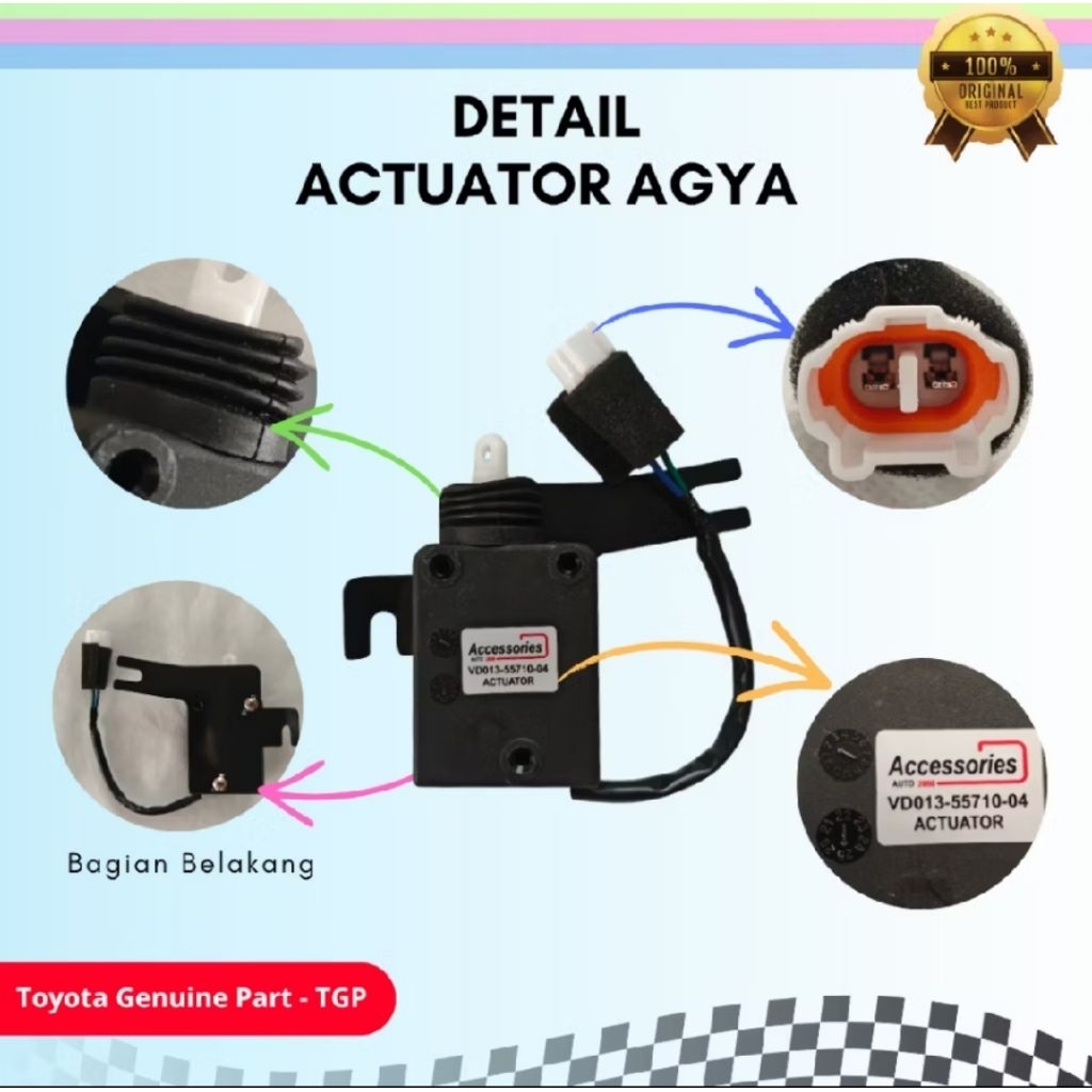Actuator Central Door lock Motor Central Door lock Original Agya