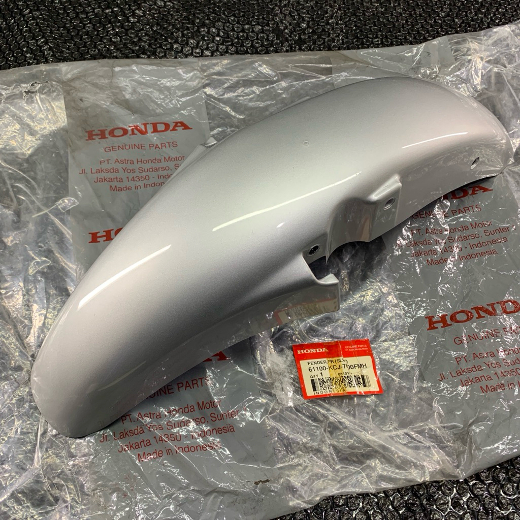 Spakbor Slebor Depan Tiger Lawas SILVER Ori Fender Honda Tiger 2000 Lama Baru HONDA GENUINE PARTS / 