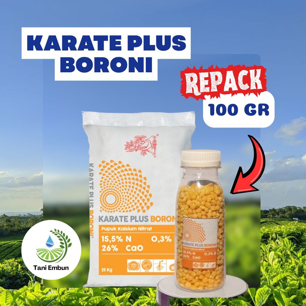 BORONI MAROKE KARATE PLUS/PUPUK KARATE PLUS BORONI KEMASAN 100 GRAM