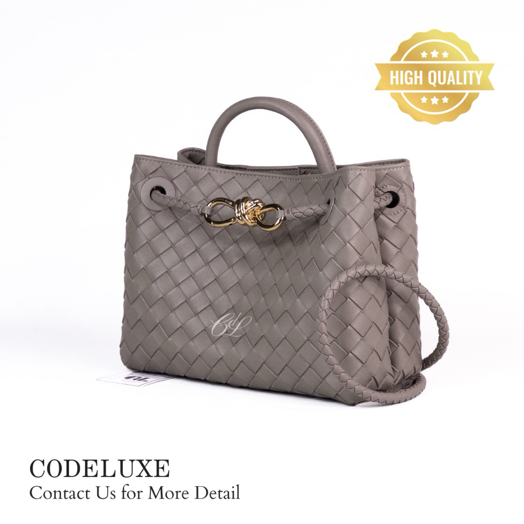 Andiamo Small Bag Lambskin Limestone GHW