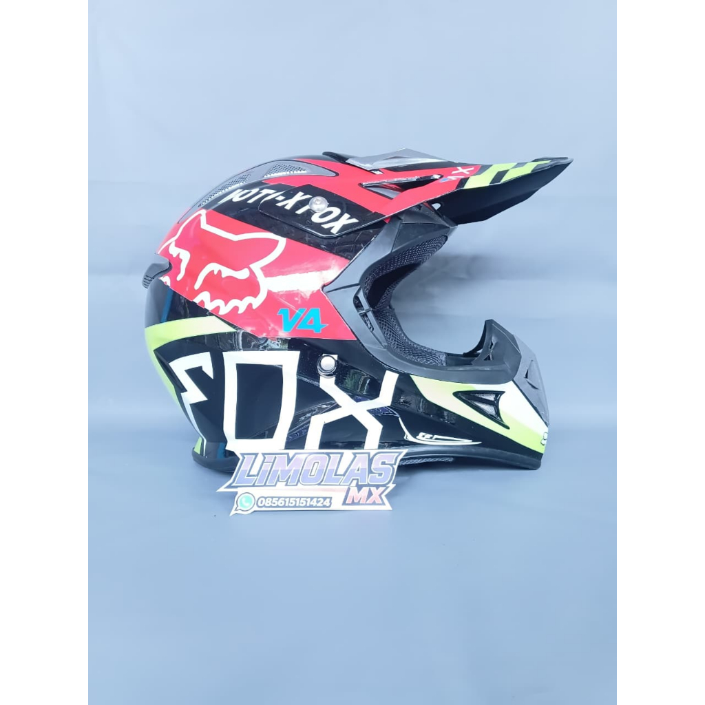 Helm Supermoto Motocross Option Fox Edition