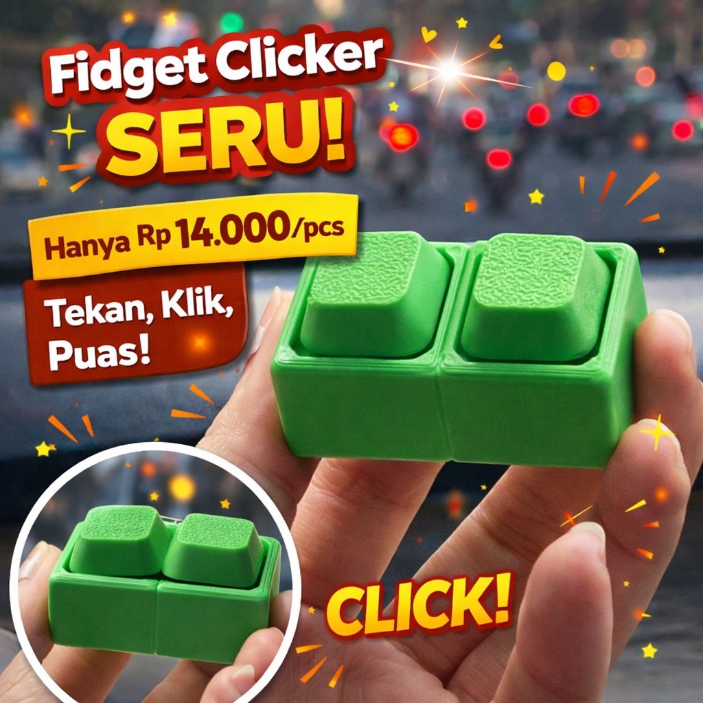 Sanco | D010 Keyboard Mini Clicker 3D Art Simulator Toy Clicker Mini