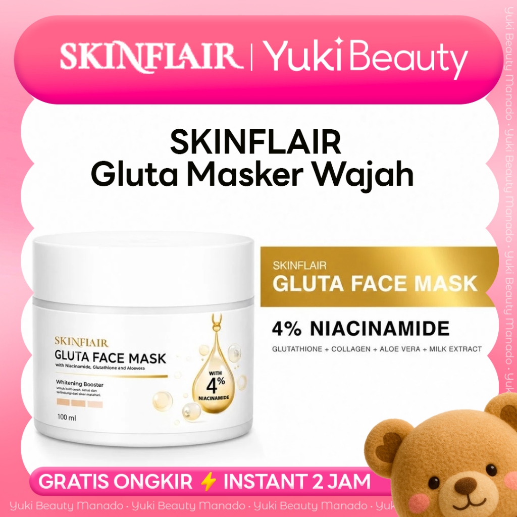 YUKI Manado • SKINFLAIR Gluta Face Mask Masker Wajah