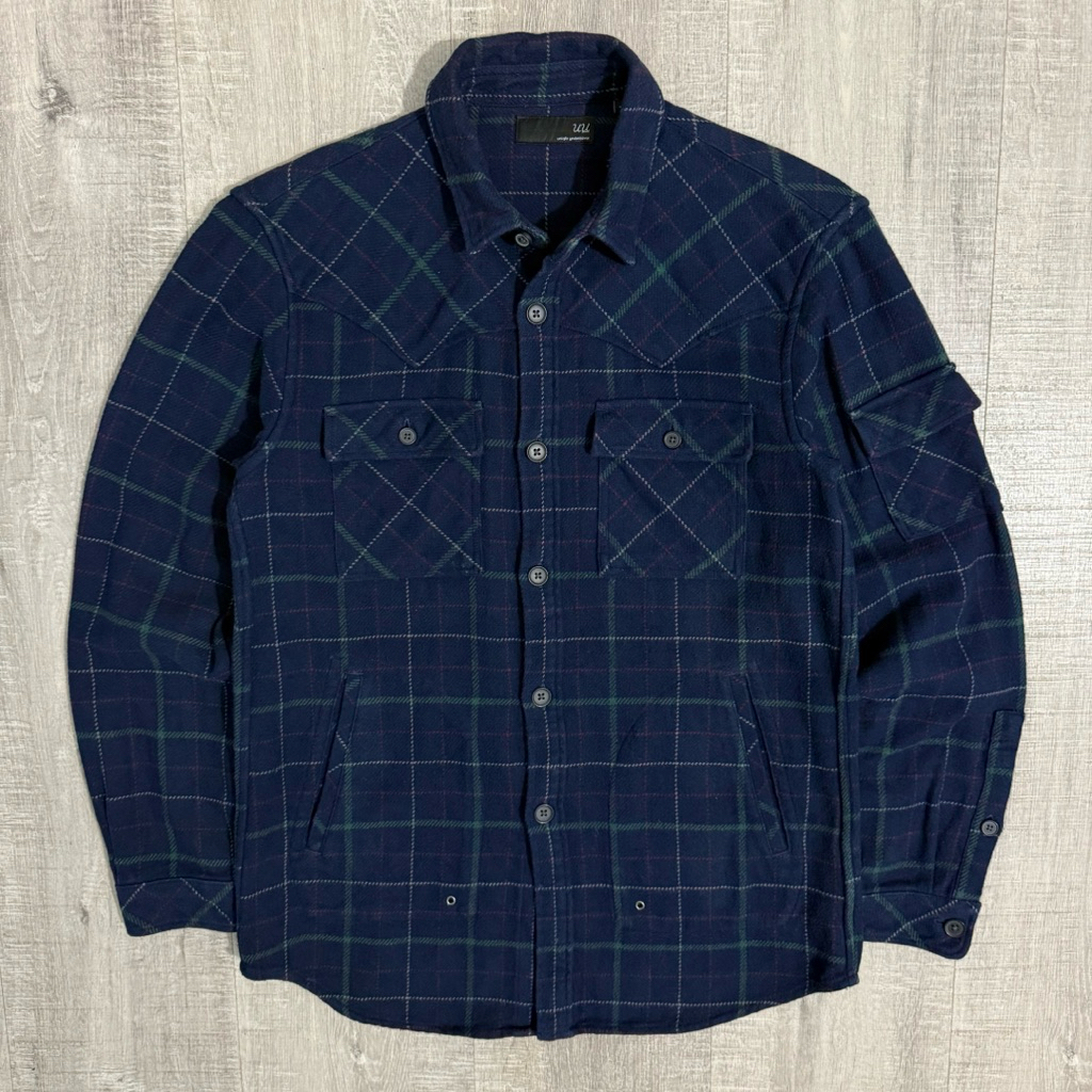 Uniqlo undercover western plaid flannel wool outer jacket