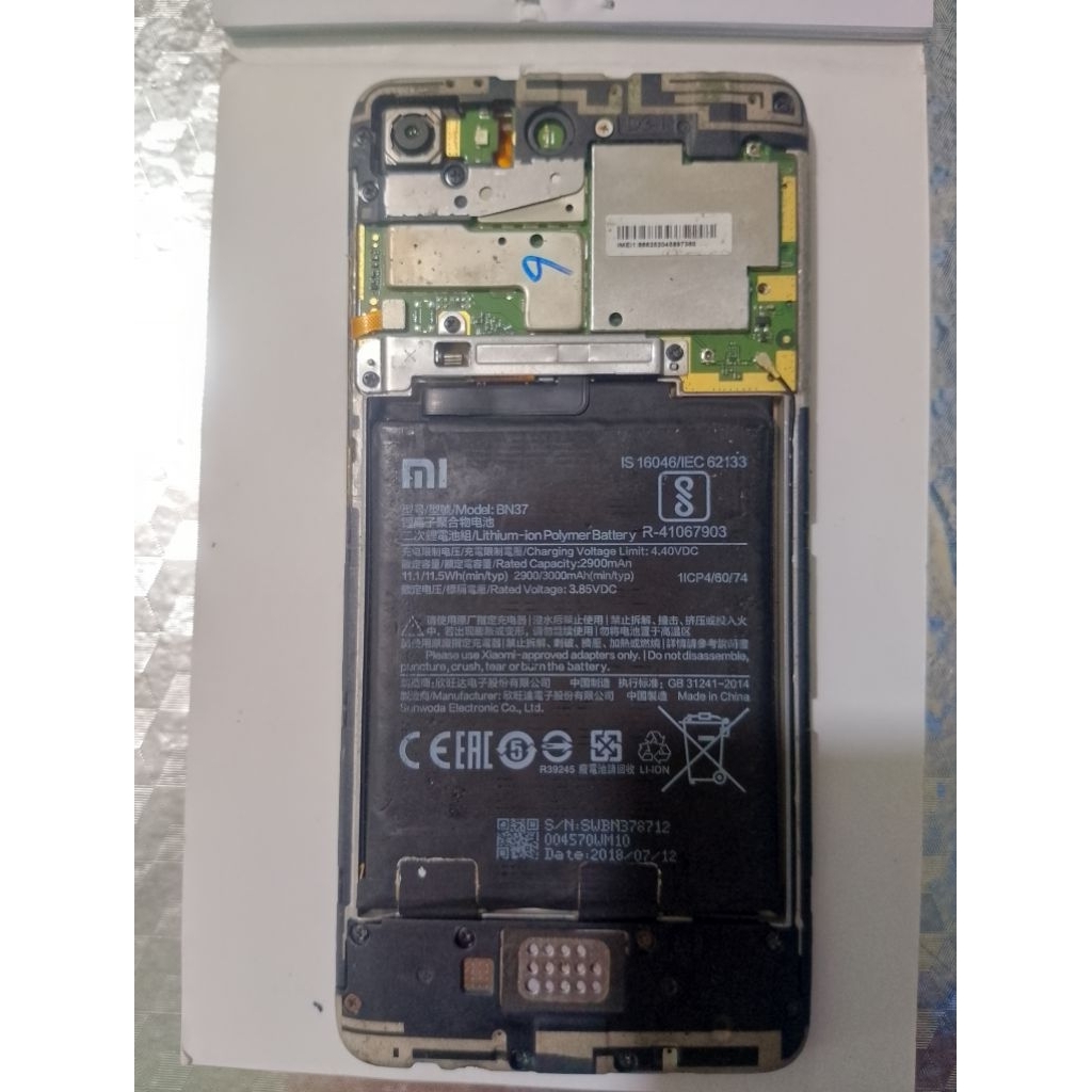 REDMI 6A HIDUP NORMAL MINUS LCD.