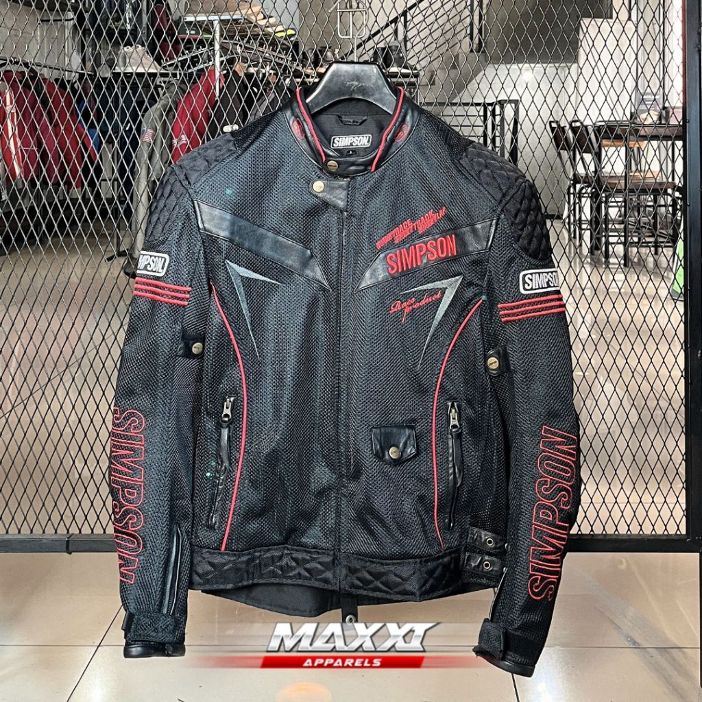 Jaket motor simpson | NSM-2001 Mesh | Jaket riding pria | Original Simpson