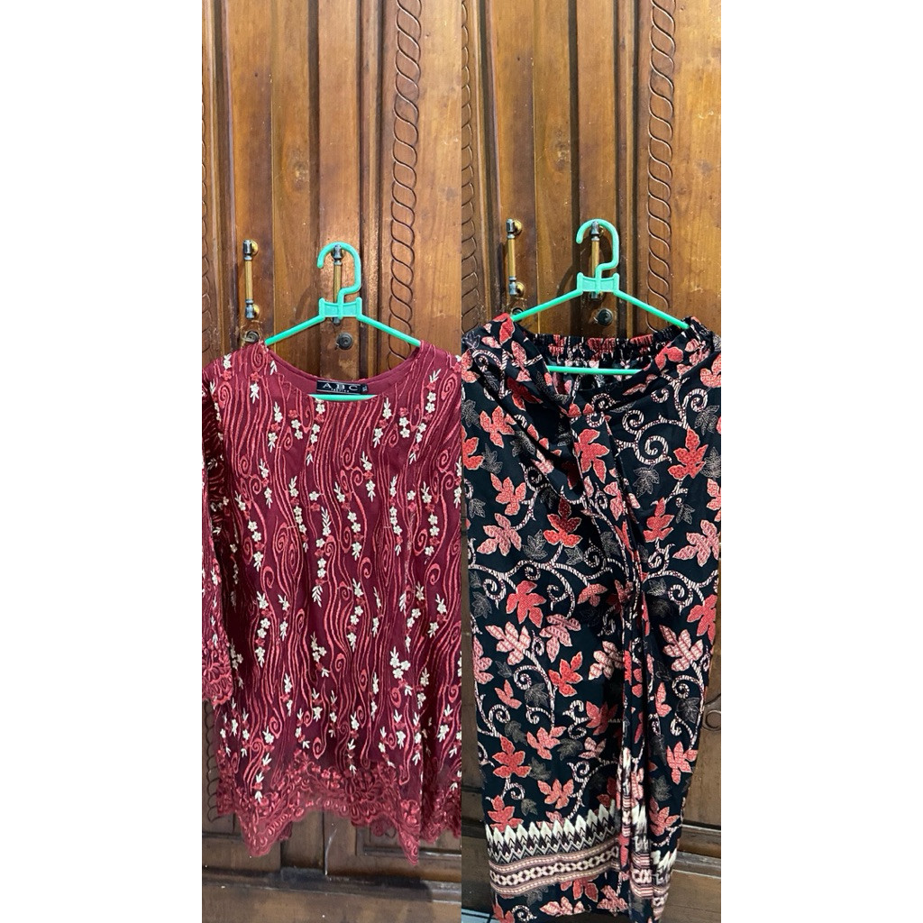 PRELOVED KEBAYA SET BY INDAH BORDIR