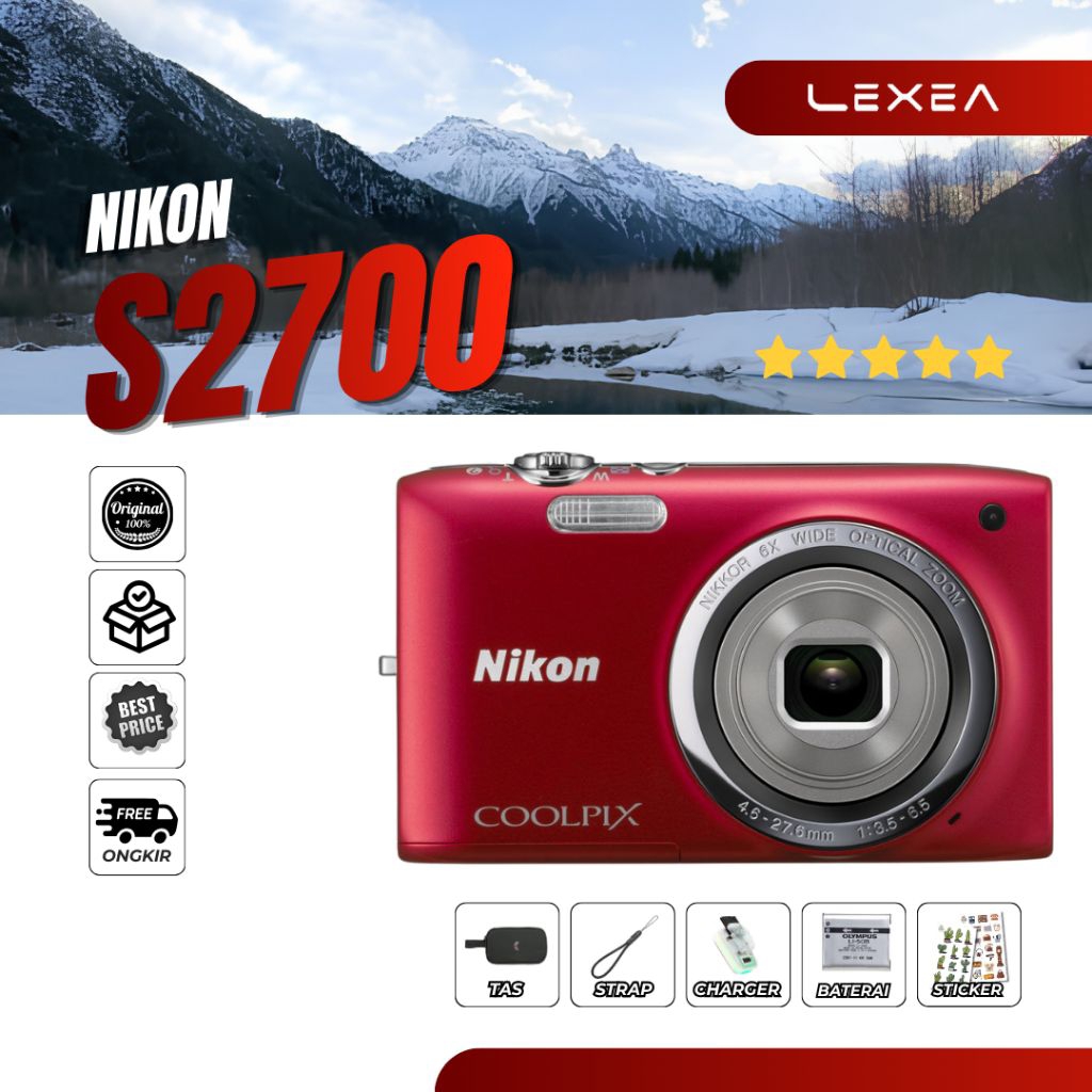 DIGICAM NIKON COOLPIX S2700 S6300 KAMERA POCKET MURAH