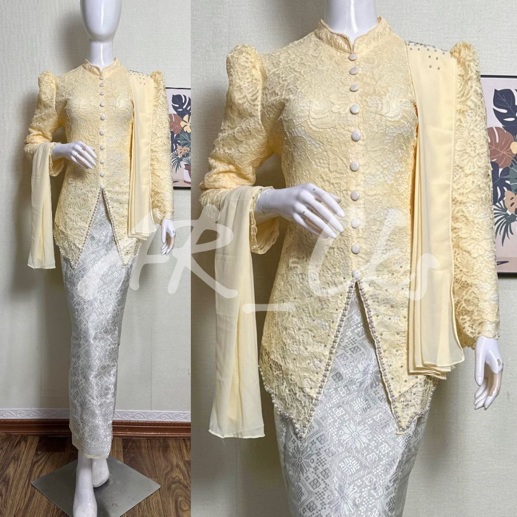 kebaya lesti brokat selendang, Kebaya Model Kancing/kebaya_modern/wisuda/lamaran/pernikahan/kondanga