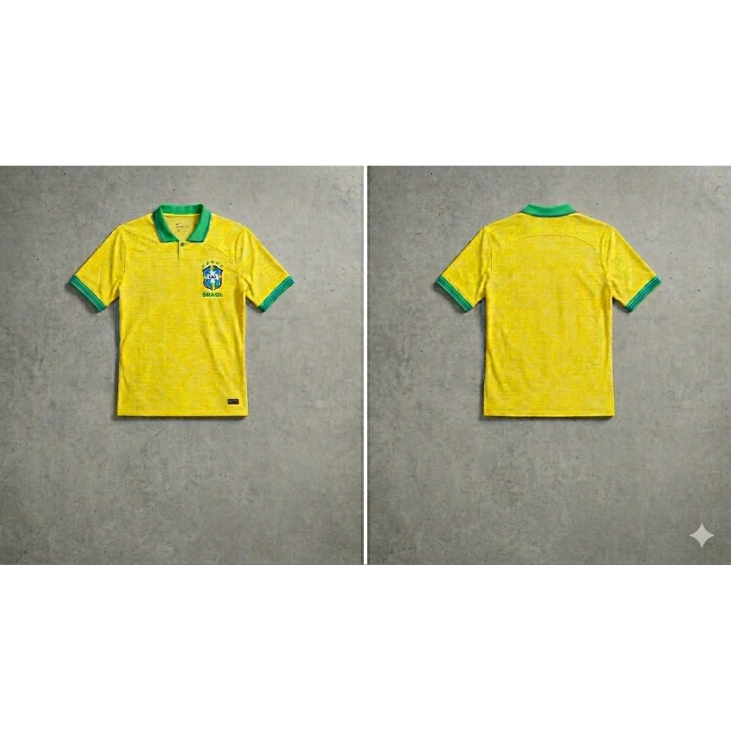 Jersey Brazil Fantasy Retro Classic|Jersey Brazil|Jersey Printing|Jersey Bola Premium
