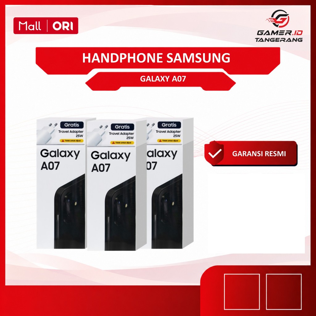 Hp Samsung Galaxy A07 Garansi Resmi Dual Sim 4/64GB 4/128GB 6/128GB 8/256GB Battery 5000 mAh - RESMI