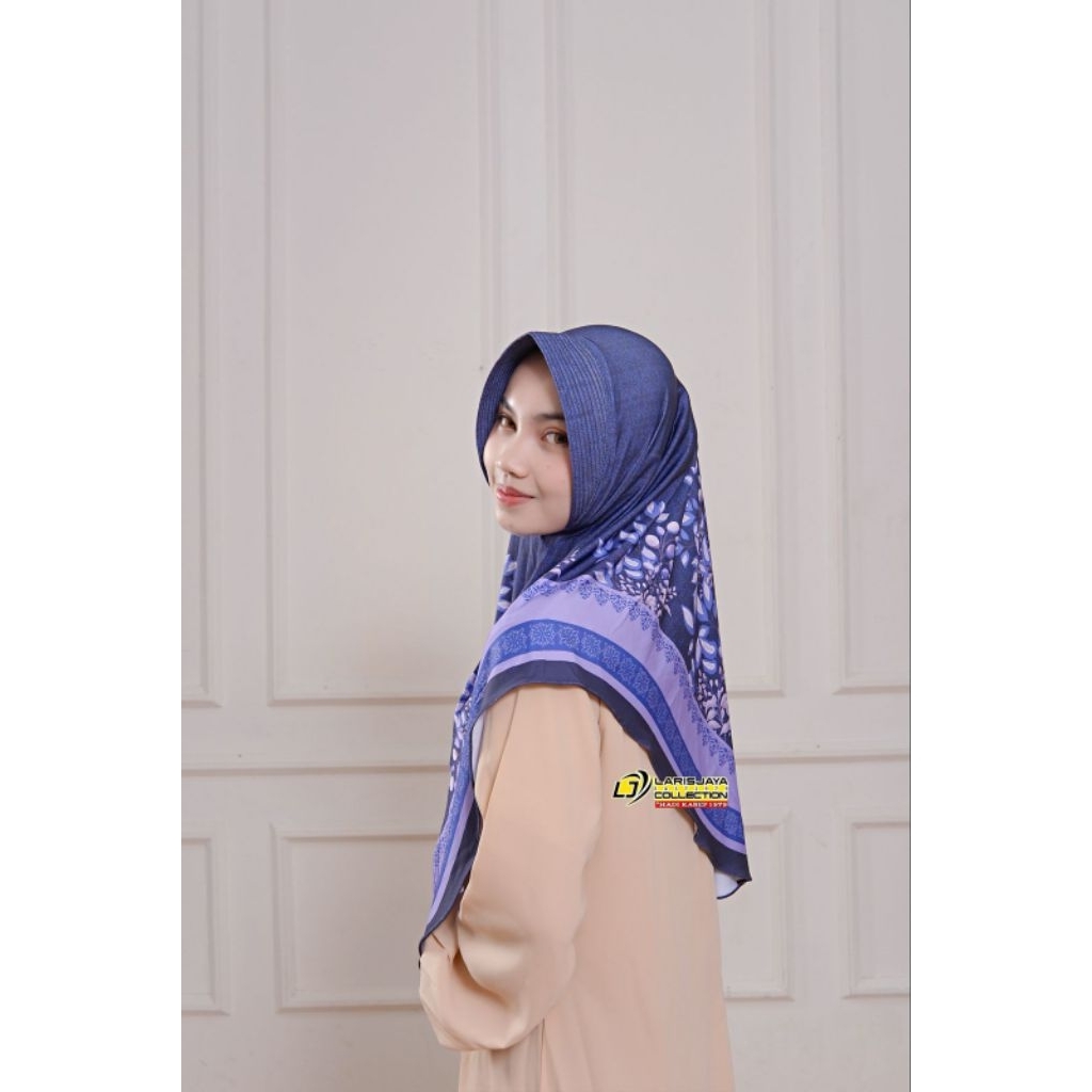 Hijab Bergo Printing Motif Bunga Terbaru
