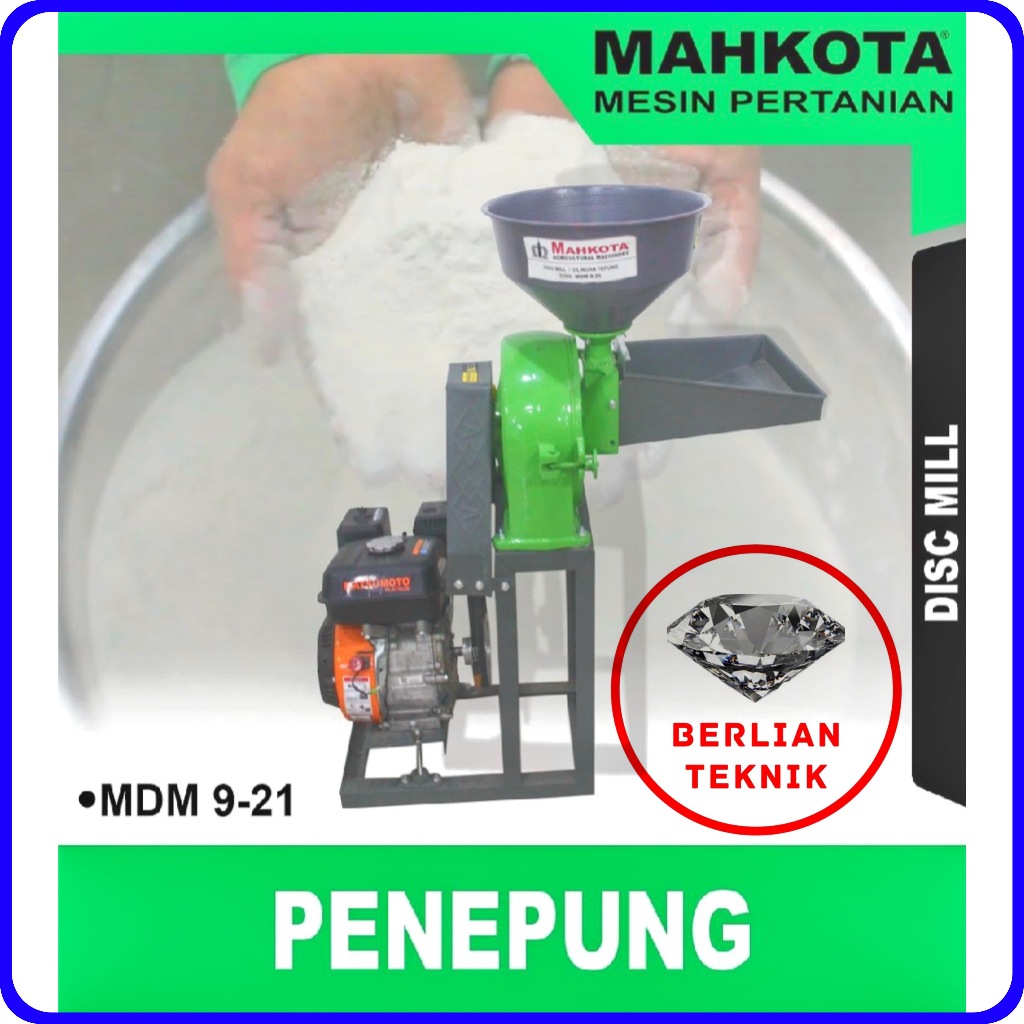 Gilingan Tepung Disk Mill Penepung Mahkota MDM 9-21