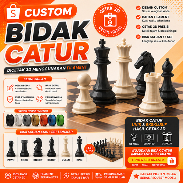 Bidak catur custom