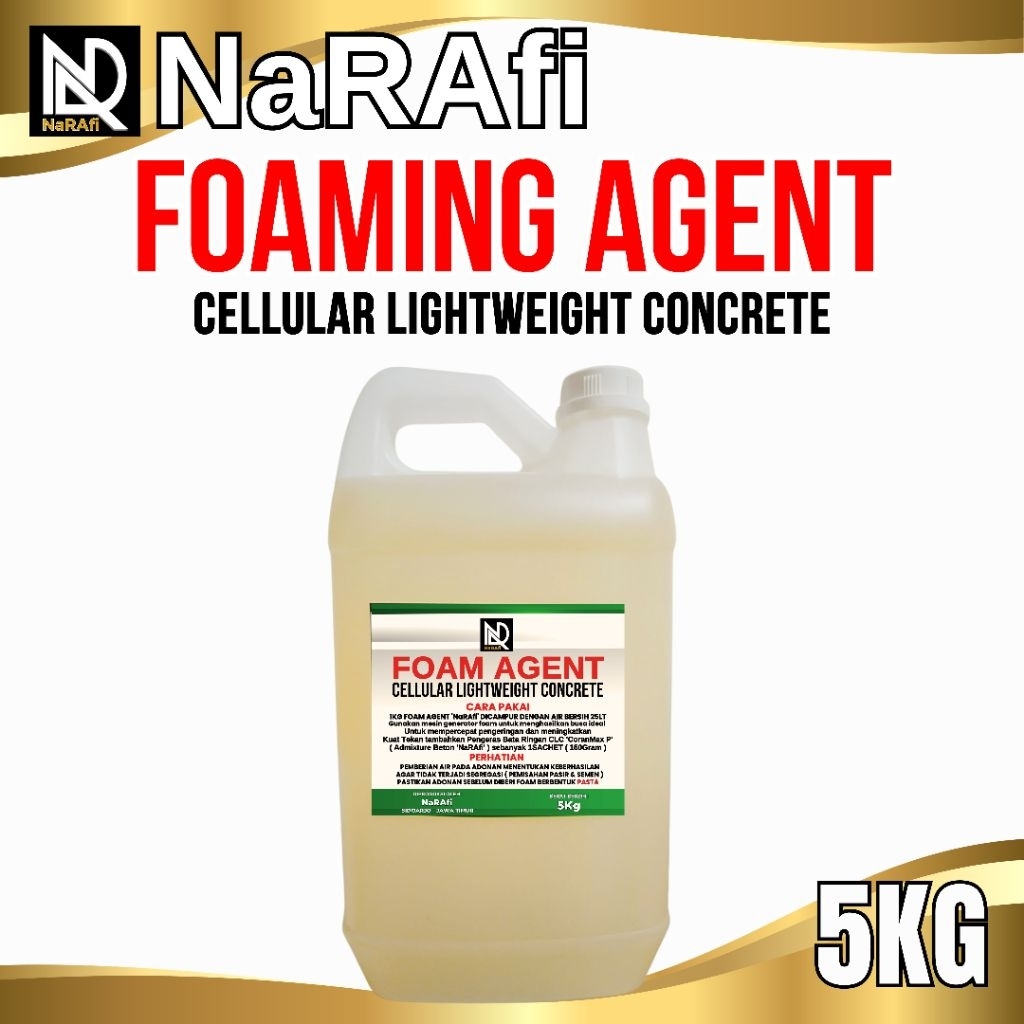 Foaming agent / Foam Agent NaRAfi / Bata ringan - 5 & 20Kg