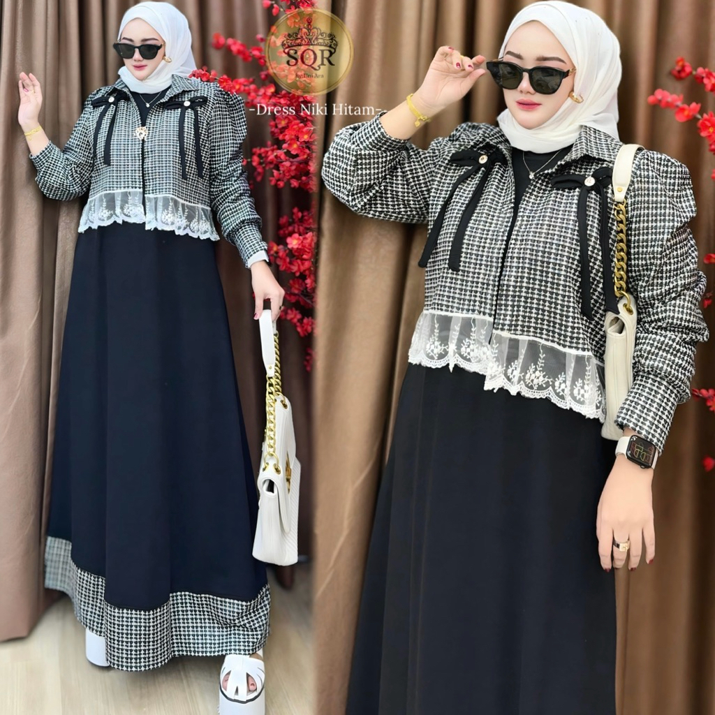 Gamis Niki Uni Ara | Dress Uni Ara | Dress Niki Uni Ara | Gamis terbaru 2026 model terbaru mewah
