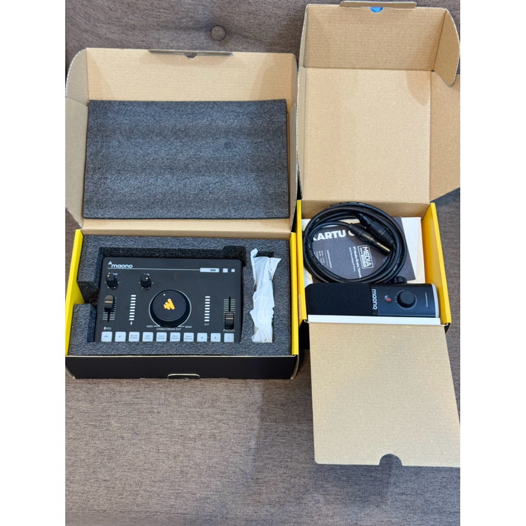 Mic seri MAONO PD 100X dan MAONO CASTER C2 NEC STREAMING MIXER