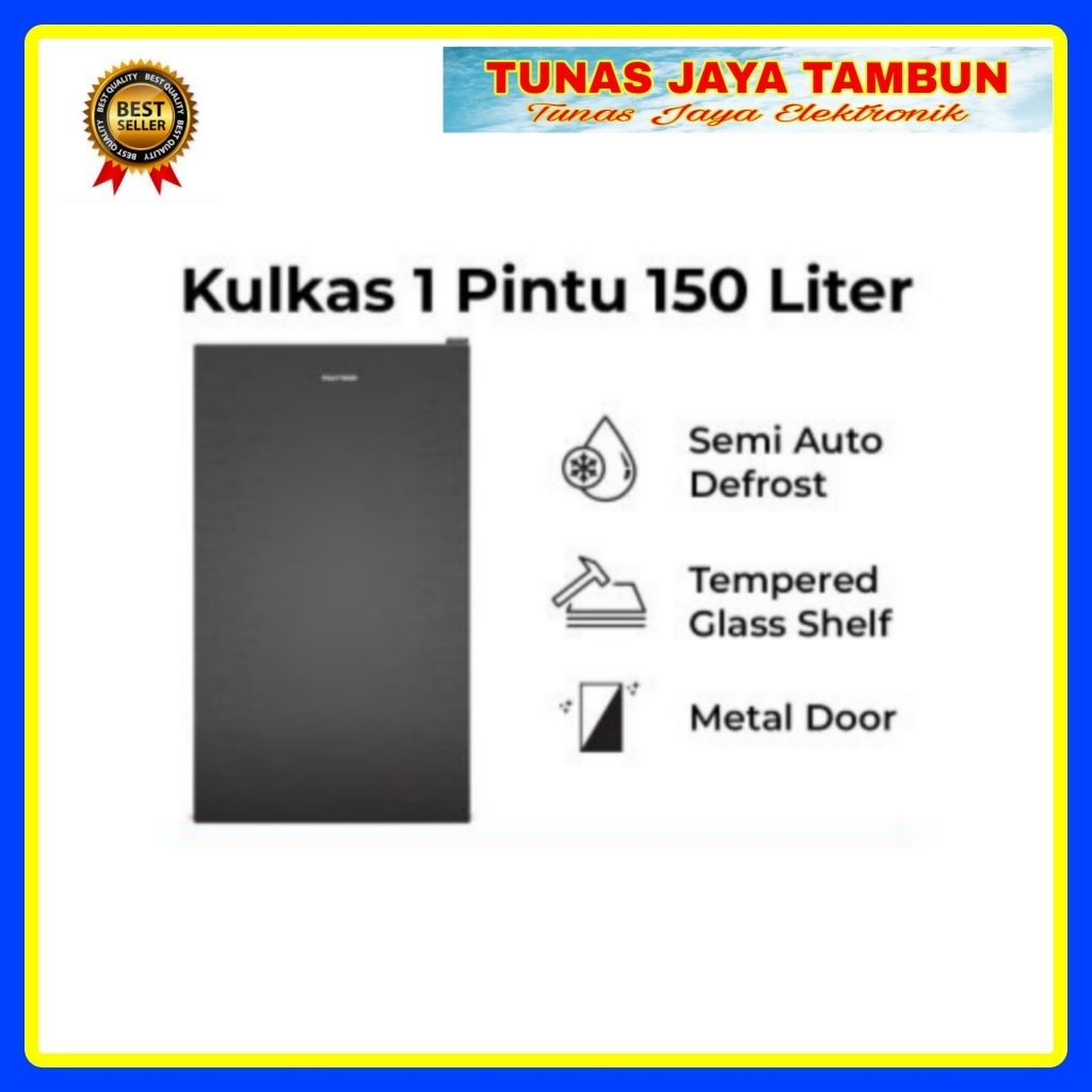 KULKAS POLYTRON PRB 159 B / KULKAS POLYTRON 1 PINTU  / KULKAS POLYTRON PRB 159 R