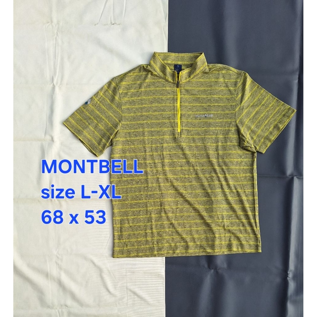 Baju Kaos MONTBELL Baselayer Outdoor Sport Lengan Pendek