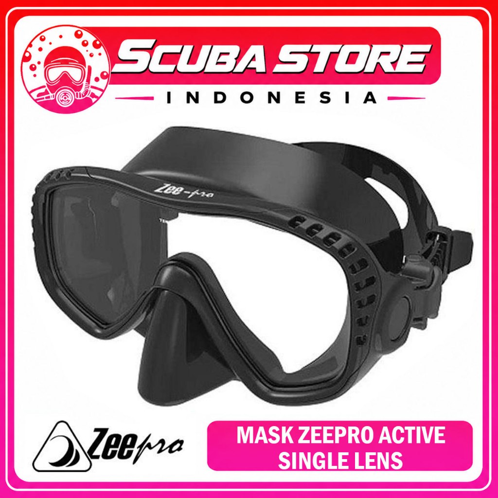 Mask Zeepro Active Single Lens Masker Selam For Rental Scuba Diving Snorkeling Dive Not Deepgear