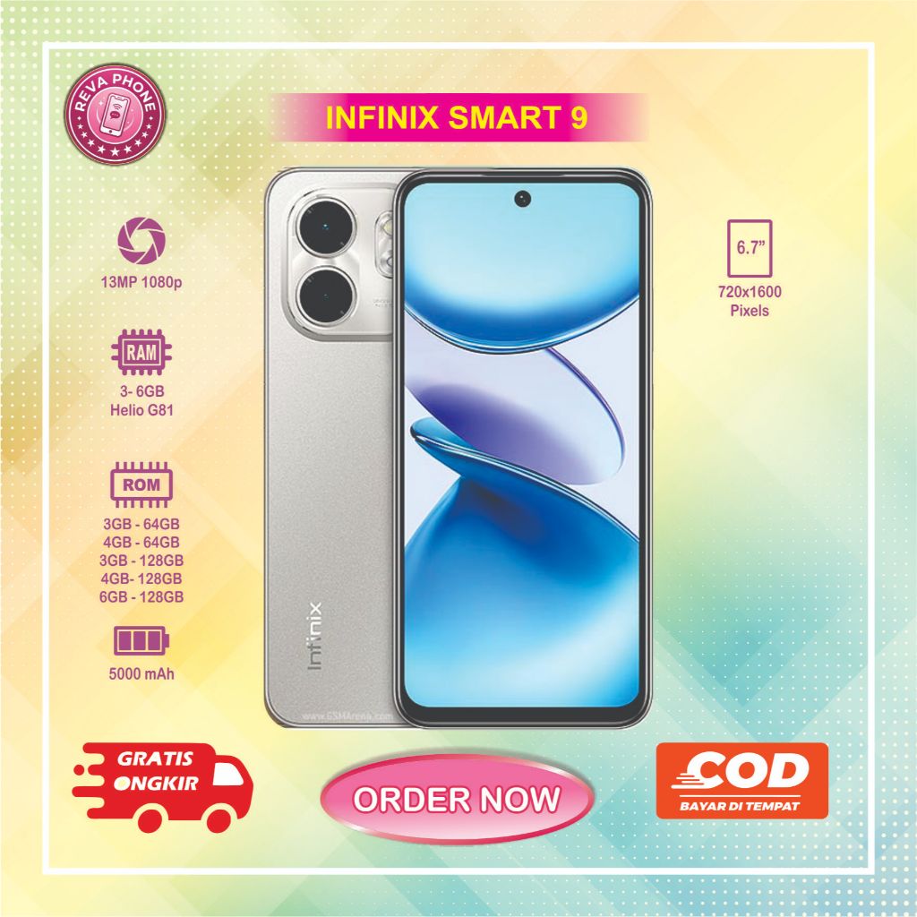 HP INFINIX SMART 9 Normal second siap pakai