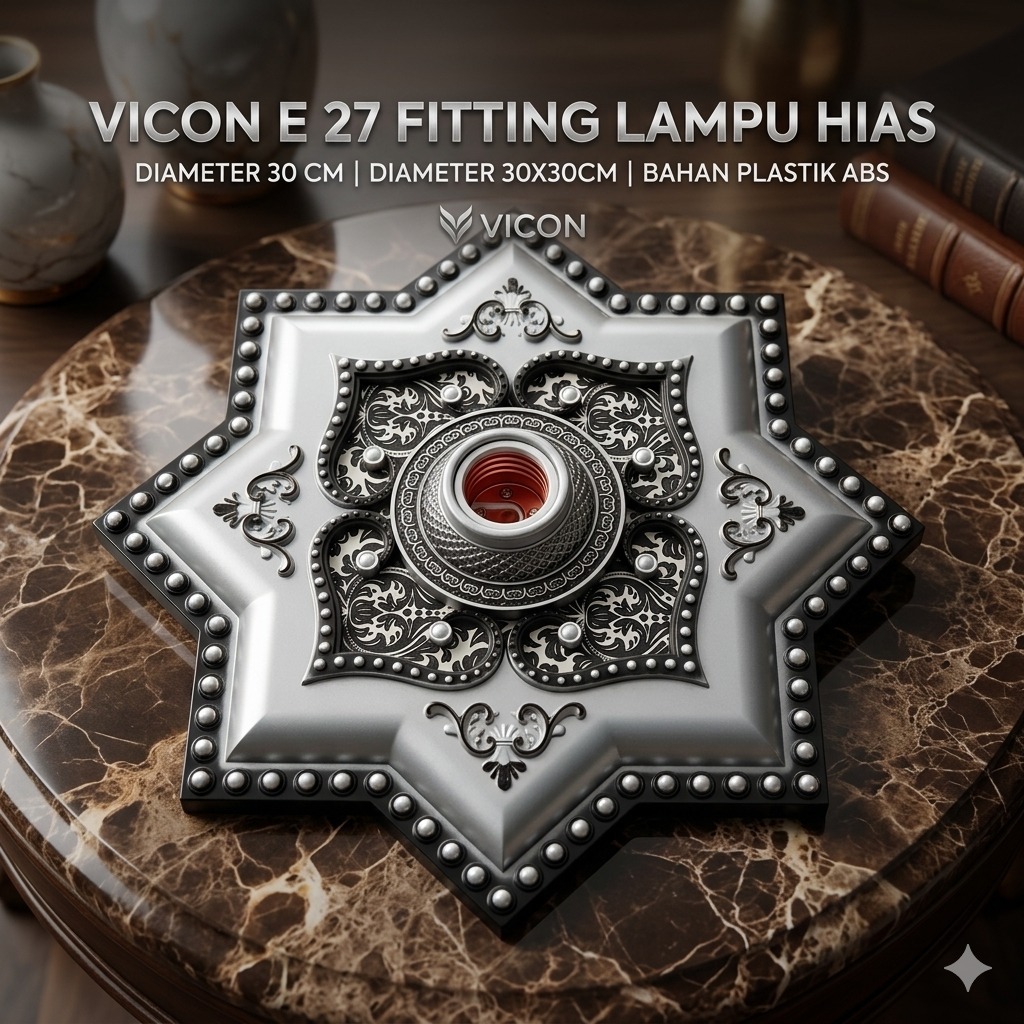 Fitting Lampu hias plafon vicon // Fitting Lampu Plafon 30 CM