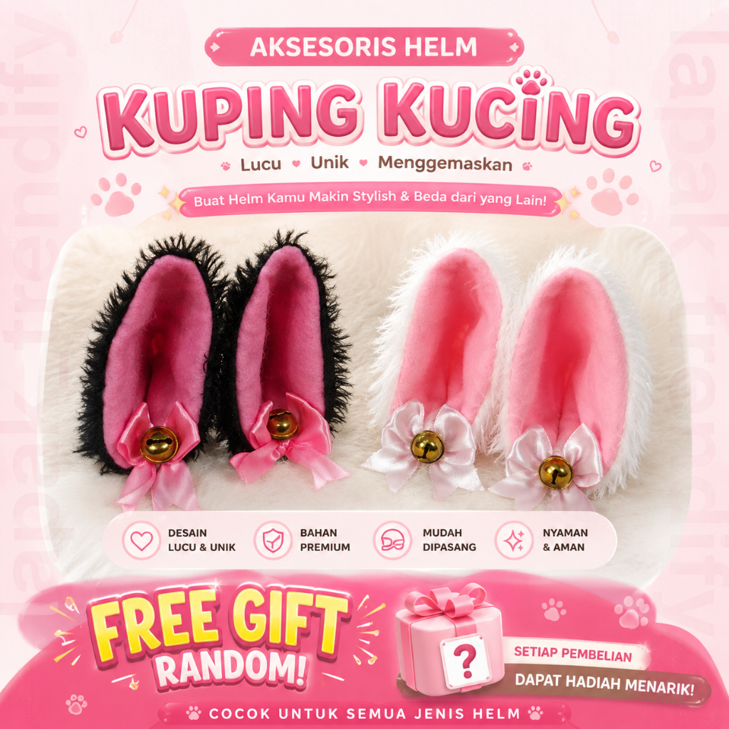 trendify_Nekomimi motorcycle kuping kucing helm accesories