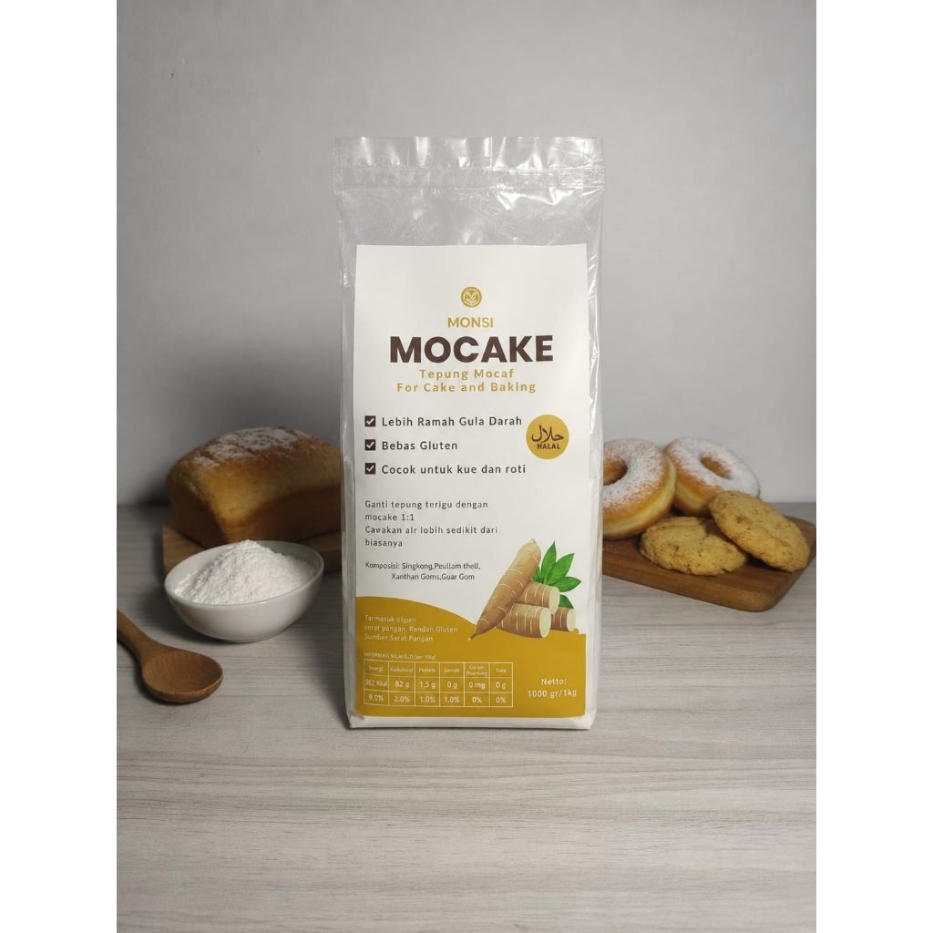 Tepung Mocaf Premium untuk Cake/Kue 1 kg | MOCAKE | Gluten Free | Baking