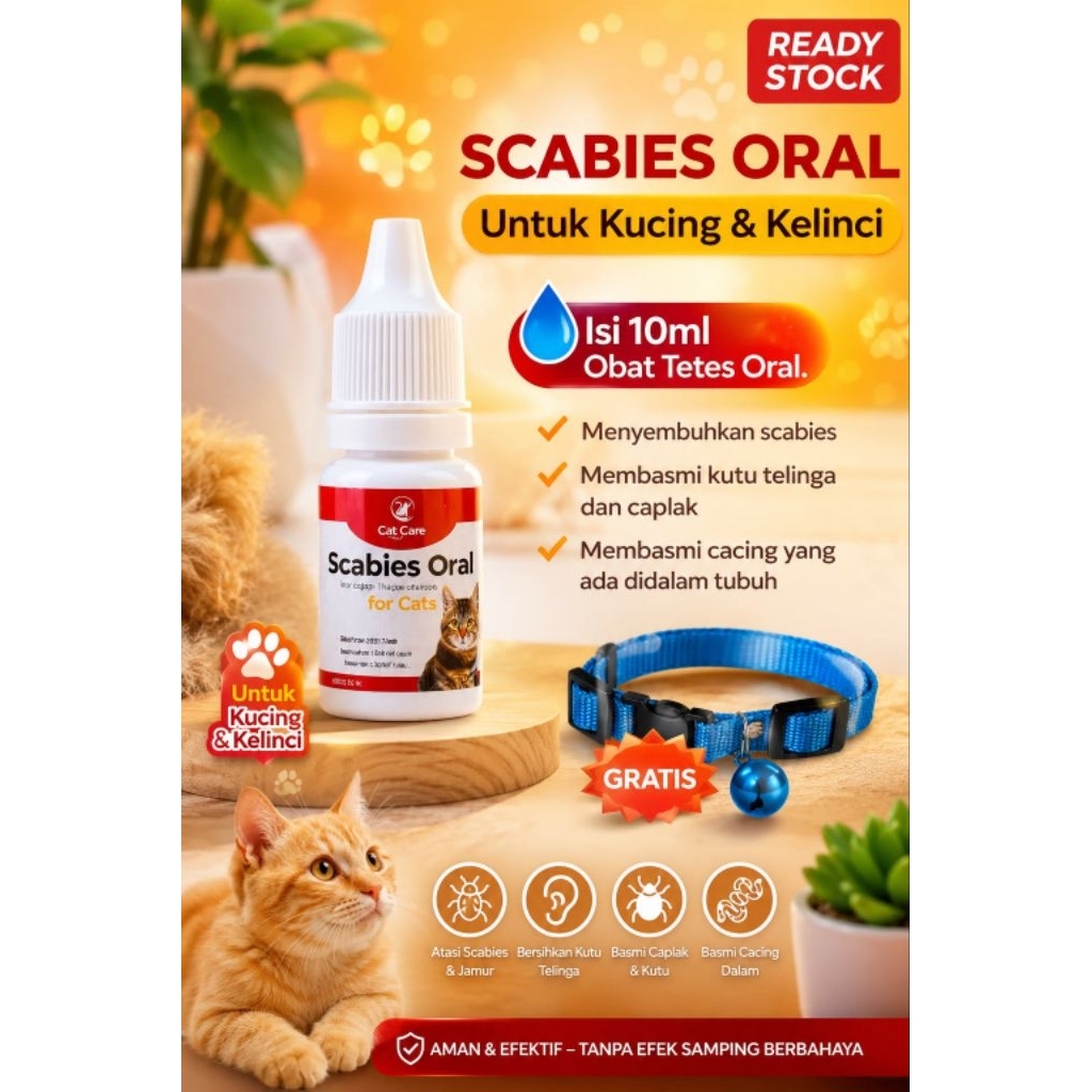 Scabies Oral untuk Kucing dan Kelinci