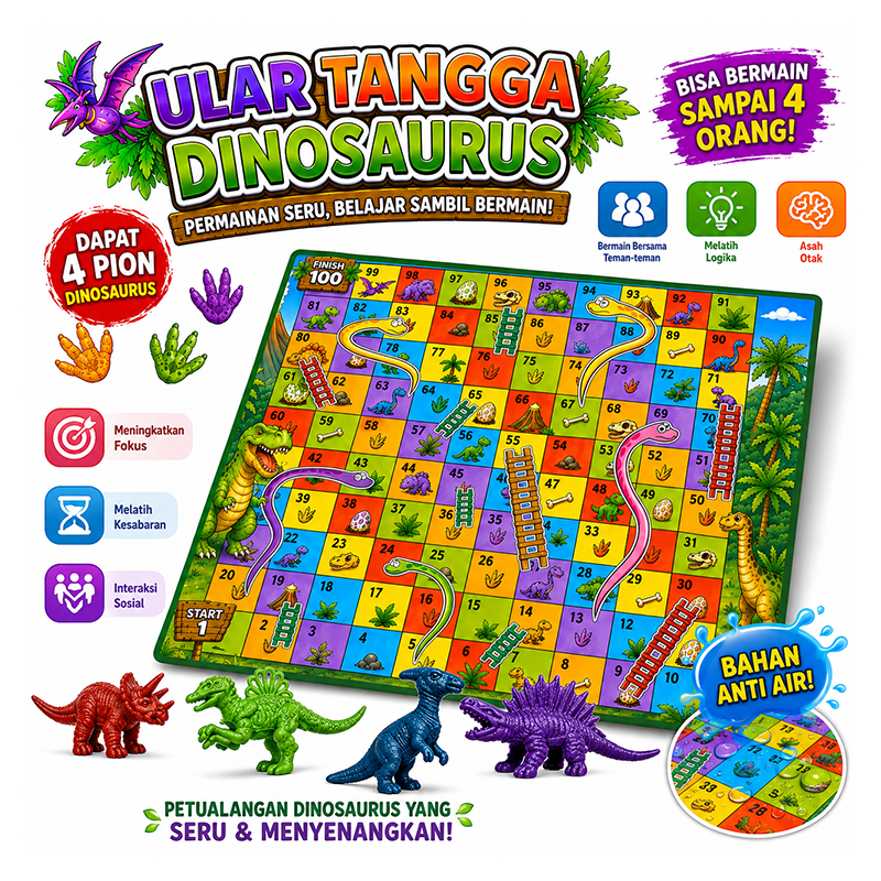 ULAR TANGGA DINOSAURUS ANTI AIR