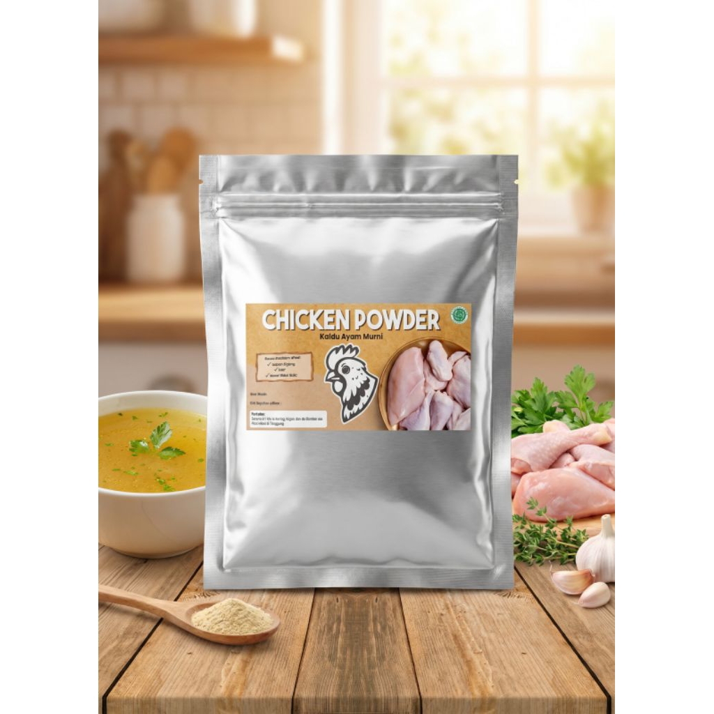 Ukuran 250 Gram  - Chicken Powder / Chicken Broth / Perasa Ayam / Kaldu Ayam Murni / Extrak Ayam (Le