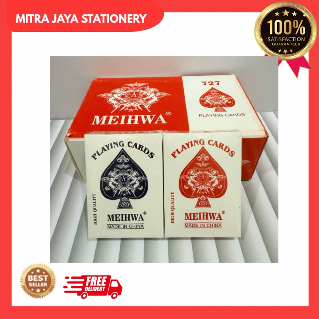 ( Harga 1 Box isi 12 ) Kartu Remi Meihwa 727