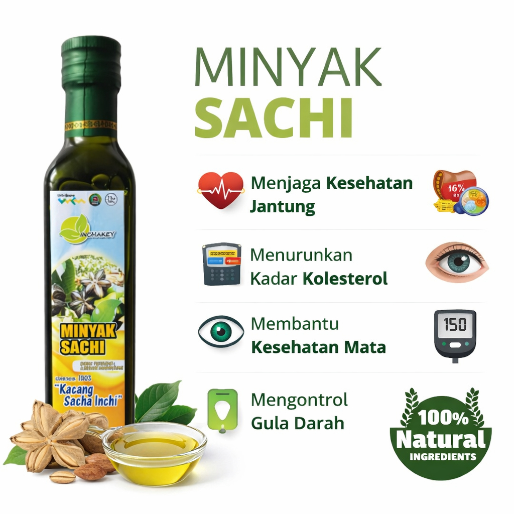 Minyak Kacang Sachi Inchaway Sacha Inchi Oil