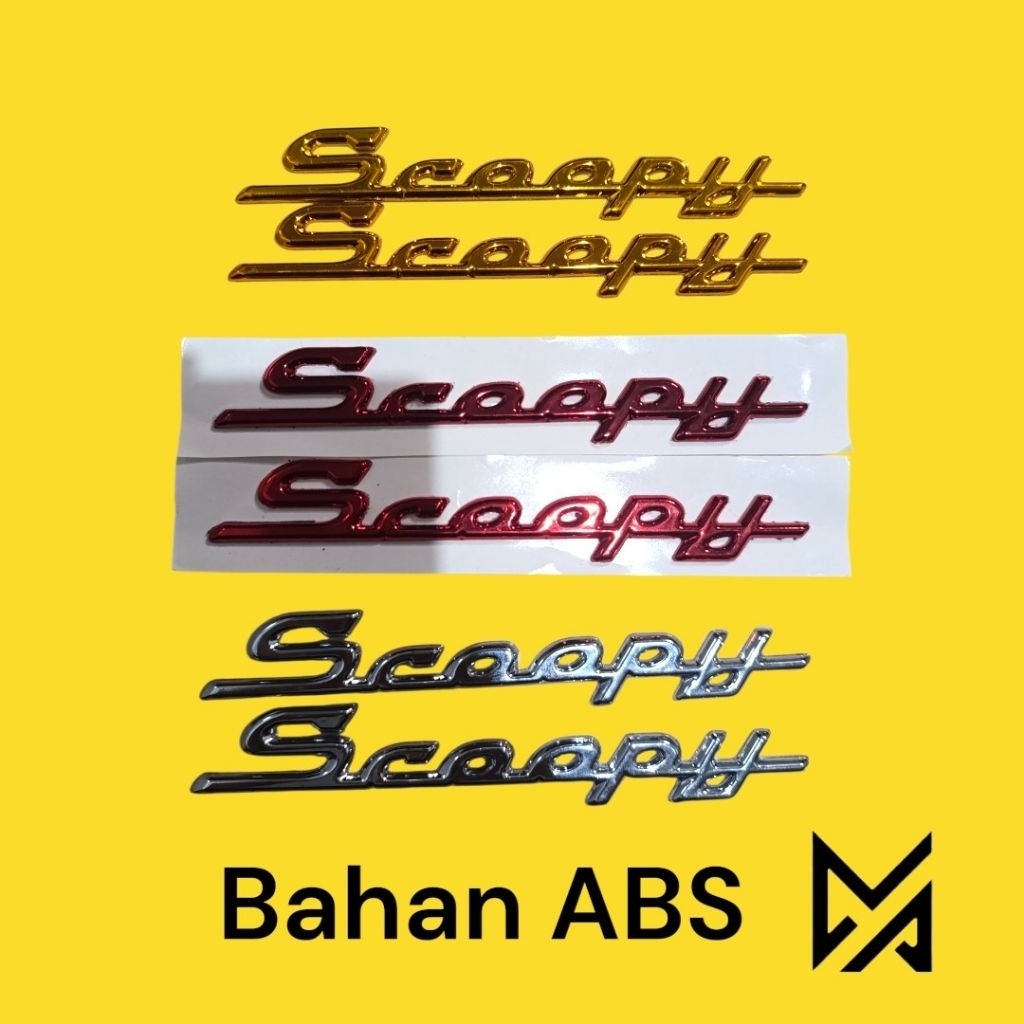 logo timbul emblem scoopy 3D (2014-2016)