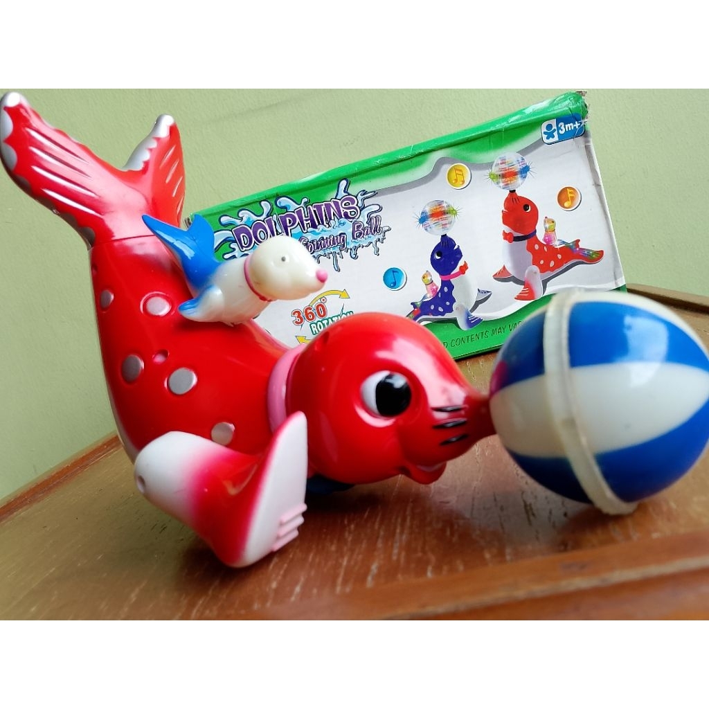 | MAINAN | GUGUK LAUT | SPINNING BALL | GUGUK ATRAKSI BOLA | CUTE EDITION |