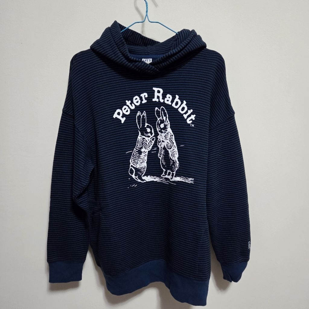 Uniqlo Peter Rabbit Classic Navy Stripped Hoodie (Preloved)